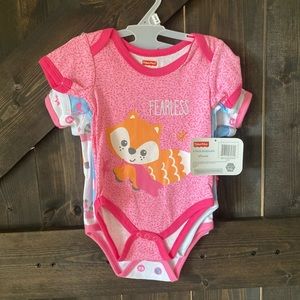 4 pack baby girl onesies